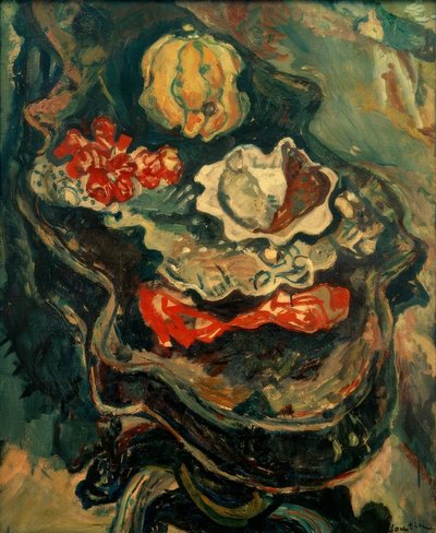 Tisch mit Lebensmitteln von Chaim Soutine